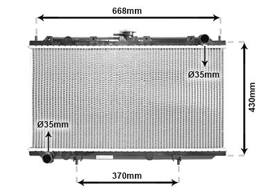 VAN WEZEL radiatorius, variklio aušinimas 13002179